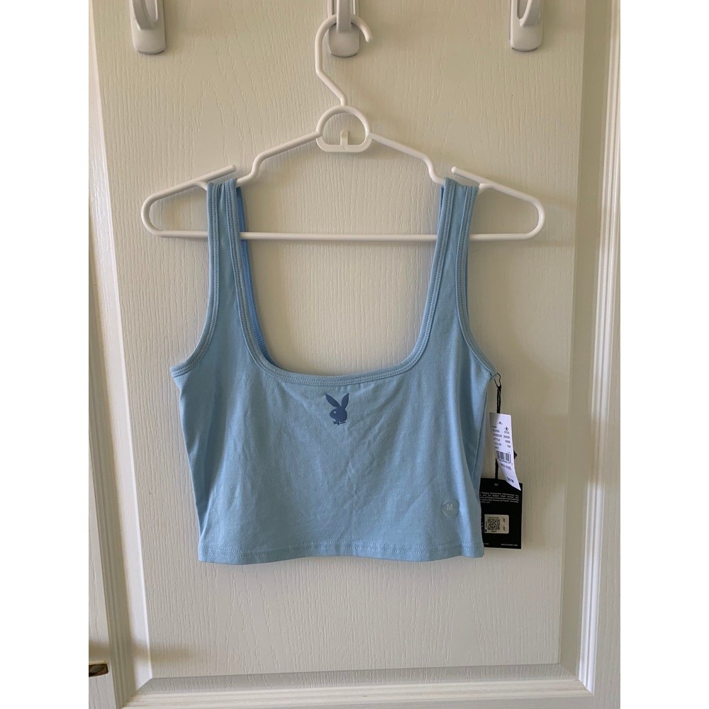 New playboy cropped Tank top